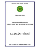 Luận án Tiến sĩ Bảo vệ thực vật: Đánh giá hoạt tính đối kháng của một số cây thực vật bậc cao đối với cỏ dại