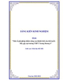 Sáng kiến kinh nghiệm THPT: Một số giải pháp nhằm nâng cao thành tích của đội tuyển Đẩy gậy tại trường THPT Tương Dương 1