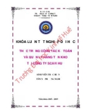 Khóa luận tốt nghiệp Kế toán-Kiểm toán: Thực trạng công tác kế toán và quản lý hàng tồn kho tại Công ty SCAVI Huế