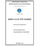 Khoá luận tốt nghiệp: Hoàn Thiện công tác lập và phân tích báo cáo lưu chuyển tiền tệ tại Công ty TNHH Hương Giang