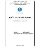 Khoá luận tốt nghiệp: Hoàn thiện công tác kế toán tiền lương và các khoản trích theo lương tại công ty cổ phần đầu tư và dịch vụ Vĩnh An