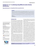 Analysis of 12C12C scattering using different nuclear density distributions