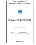 Khoá luận tốt nghiệp: Hoàn thiện tổ chức công tác kế toán nguyên vật liệu tại công ty cổ phần Việt Thịnh