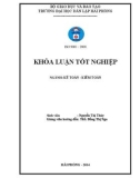 Khoá luận tốt nghiệp: Hoàn thiện công tác lập và phân tích Báo cáo kết quả kinh doanh tại Công ty Cổ phần Vận tải – Du lịch và truyền thông quốc tế HHN