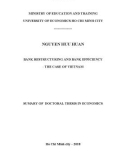 Sumary of Doctoral thesis in Economics: Bank restructuring and bank efficiency - The case of Vietnam