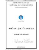 Khoá luận tốt nghiệp: Hoàn thiện công tác kế toán doanh thu, chi phí và xác định kết quả kinh doanh tại Công ty TNHH may Thiên Nam