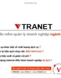 Vtranet - Phần mềm quản lý doanh nghiệp ngành du ịch