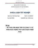 Khoá luận tốt nghiệp: Kế toán vốn bằng tiền tại Công ty Cổ phần nuôi trồng thủy sản Thuận Thiện Phát