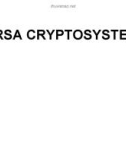 RSA CRYPTOSYSTEM