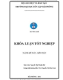 Khoá luận tốt nghiệp: Hoàn thiện công tác kế toán vốn bằng tiền tại Công ty TNHH chế tạo máy EBA