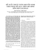 Đề xuất thuật toán khuyến nghị theo phân bố dựa trên mô hình hỗn hợp Gaussian