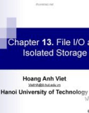 Chapter 13 - File IO and Isolated Storage