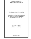 Sáng kiến kinh nghiệm Tiểu học: Một sồ bài tập nhằm nâng cao hiệu quả tâng cầu bằng mu bàn chân cho học sinh trường Tiểu học