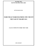 Luận án tiến sĩ Văn học Việt Nam: Nghệ thuật nghịch dị trong tiểu thuyết Việt Nam từ 1986 đến 2012