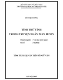 Tóm tắt Luận án Tiến sĩ Ngữ văn: Tính trữ tình trong truyện ngắn của Ivan Bunin