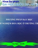 Phương pháp dạy học thí nghiệm hóa học ở THPT