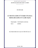 Tóm tắt luận án Tiến sĩ Vật lý: Lý thuyết lượng tử về hiệu ứng Hall trong hố lượng tử và siêu mạng