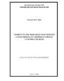 Luận án Tiến sĩ Công nghệ sinh học: Nghiên cứu thu nhận hoạt chất kìm hãm α-glucosidaza từ Aspergillus oryzae và hướng ứng dụng
