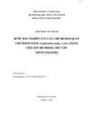 BƯỚC ĐẦU NGHIÊN CỨU CÁC CHẾ ĐỘ BẢO QUẢN CHẾ PHẨM NEEM (Azadirachta indica A.juss) DẠNG VIÊN NÉN ĐỂ PHÕNG TRỪ CÔN TRÙNG HẠI KHO