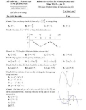 Đề kiểm tra học kì 1 môn Toán lớp 12 năm 2022-2023 - Sở GD&ĐT Quảng Nam (Mã đề 102)