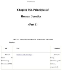 Principles of Human Genetics - Chapter 062 (Part 1)