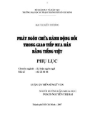 Luận án Tiến sĩ Ngữ văn: Phát ngôn chứa hành động hỏi trong giao tiếp mua bán bằng tiếng Việt