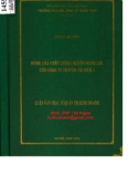 Luận văn Thạc sĩ Quản trị kinh doanh: Nâng cao chất lượng nguồn nhân lực của Công ty Truyền tải Điện 1