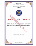 Khóa luận tốt nghiệp: Đánh giá chất lượng dịch vụ chăm sóc khách hàng tại siêu thị Co.opmart Huế