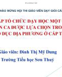 Sáng kiến kinh nghiệm Tiểu học: Biện pháp tổ chức dạy học một số làn điệu dân ca được lựa chọn trong tài liệu giáo dục địa phương ở cấp tiểu học