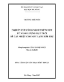 Tóm tắt Luận văn Thạc sĩ Kỹ thuật: Nghiên cứu công nghệ trữ nhiệt từ năng lượng mặt trời để cấp nhiệt cho máy lạnh hấp thụ