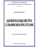 Luận văn Thạc sĩ Kinh tế: Giải pháp xuất khẩu bền vững cá tra đồng bằng sông Cửu Long