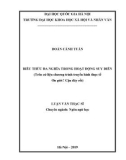 Luận văn Thạc sĩ Ngôn ngữ học: Biểu thức đa nghĩa trong hoạt động suy diễn (Trên cứ liệu chương trình truyền hình thực tế Ơn giời! Cậu đây rồi)