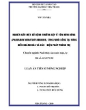 Luận án Tiến sĩ Nông nghiệp: Nghiên cứu một số bệnh thường gặp ở tôm hùm bông (Panulirus ornatus Fabricius, 1798) nuôi lồng tại vùng biển Khánh Hoà và các biện pháp phòng trị