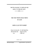 Tóm tắt Khóa luận tốt nghiệp khoa Văn hóa du lịch: Tre Việt trong hoạt động du lịch
