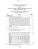 Đáp án đề thi tốt nghiệp cao đẳng nghề khoá II (năm 2008 - 2011) nghề Lập trình máy tính môn thi lý thuyết chuyên môn nghề - Mã đề thi: DA LTMT - LT13