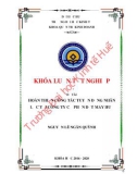 Khóa luận tốt nghiệp Quản trị kinh doanh: Hoàn thiện công tác tuyển dụng nhân lực tại Công ty Cổ phần Dệt May Huế