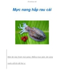 Mực nang hấp rau cải