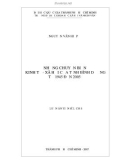 LUẬN ÁN TIẾN SĨ: NHỮNG CHUYỂN BIẾN KINH TẾ - CÃ HỘI CỦA TỈNH BÌNH DƯƠNG TỪ 1945 ĐẾN 2005