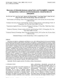 Recovery of Chlorella biomass using Fe3O4 and Fe3O4@SiO2 magnetic nanoparticles: Isotherm and thermodynamic characteristics of adsorption