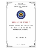 Khóa luận tốt nghiệp Quản trị kinh doanh: Phát triển dịch vụ thẻ tại Ngân hàng TMCP Kỹ Thương Việt Nam – Chi nhánh Huế