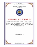 Khóa luận tốt nghiệp Quản trị kinh doanh: Nghiên cứu các yếu tố ảnh hưởng đến quyết định lựa chọn các khóa học kế toán của học viên tại Trung tâm Đào tạo và Tư vấn Hồng Đức tại Thành phố Huế