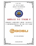 Khóa luận tốt nghiệp Quản trị kinh doanh: Đánh giá của nhân viên về môi trường làm việc tại Chi nhánh Công ty Cổ phần Trực tuyến GOSU tại Thành phố Huế