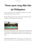 Tham quan cung điện dừa tại Philippines