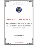 Khóa luận tốt nghiệp Quản trị kinh doanh: Biện pháp thúc đẩy động lực làm việc của nhân viên tại công ty TNHH MTV Toyota Đà Nẵng