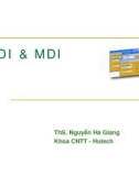 SDI & MDI - ThS. Nguyễn Hà Giang