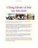 Chứng khoán và bàn tay hữu hình