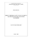 Luận văn Thạc sĩ Khoa học: Nghiên cứu một số đặc điểm hình thái, chỉ số cảm xúc và chỉ số vượt khó của học sinh trung học cơ sở ở 2 xã huyện Yên Mô, tỉnh Ninh Bình