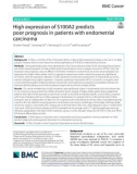 High expression of S100A2 predicts poor prognosis in patients with endometrial carcinoma