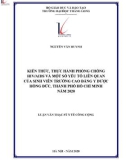 Tóm tắt luận văn Thạc sĩ Y tế công cộng: Kiến thức, thực hành phòng chống HIV/AIDS và một số yếu tố liên quan của sinh viên trường Cao đẳng Y Dược Hồng Đức, thành Phố Hồ Chí Minh năm 2020