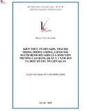 Tóm tắt luận văn Thạc sĩ Y tế công cộng: Kiến thức về HIV/AIDS, thái độ trong phòng chống, chăm sóc người bệnh HIV/AIDS của sinh viên trường Cao đẳng Quân y 1 năm 2019 và một số yếu tố liên quan